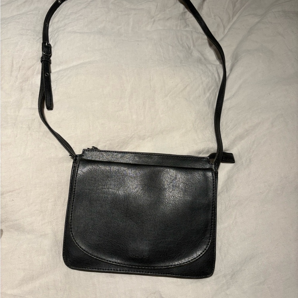 Sleek Black Crossbody Bag
